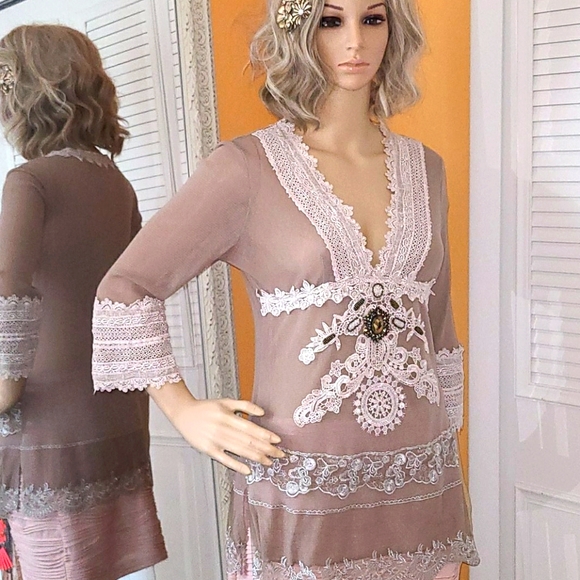Passion Concept Embellished Tunic - Picture 1 of 16